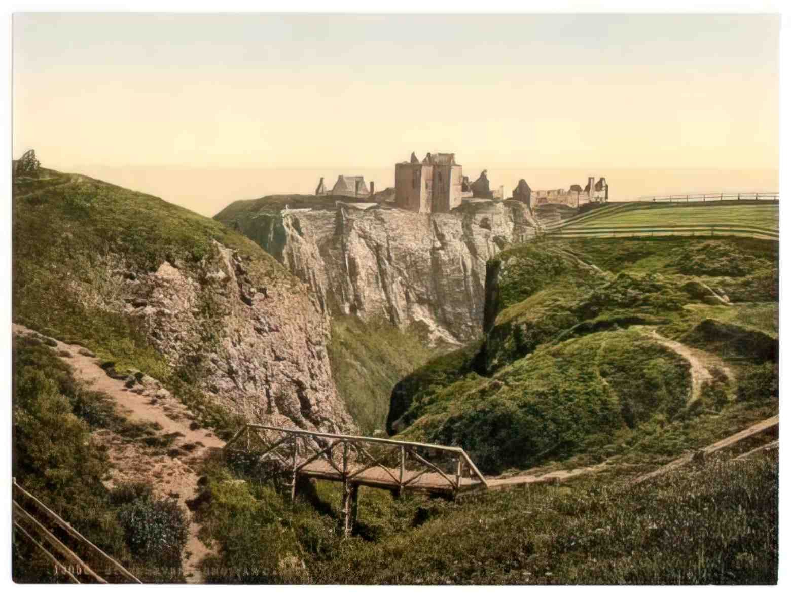 Scotland Kincardineshire Stonehaven Dunottar Castle Vintage A4 Photo Print