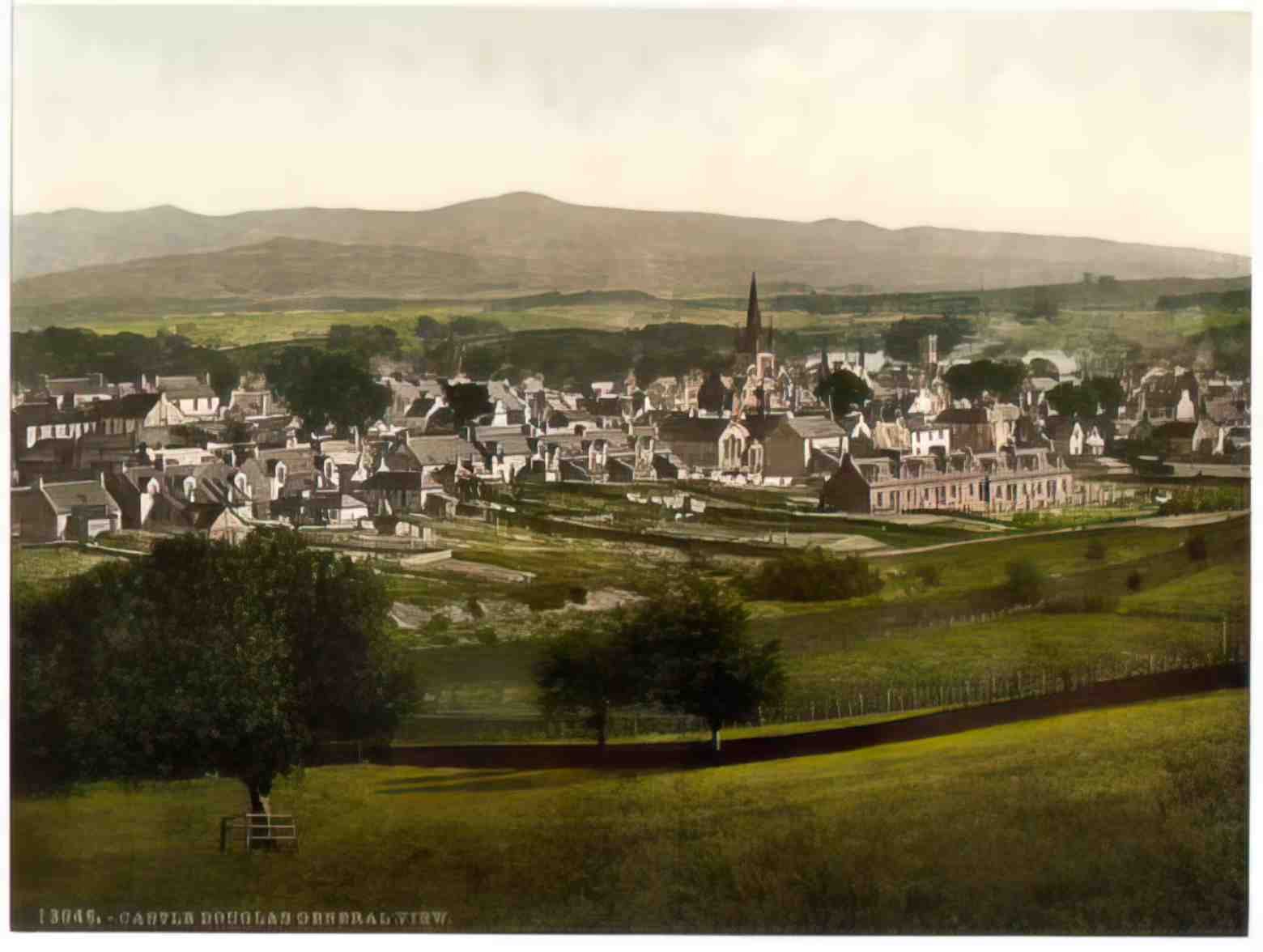 Scotland Kirkcudbrightshire Castle Douglas General View Vintage A4 Photo Print