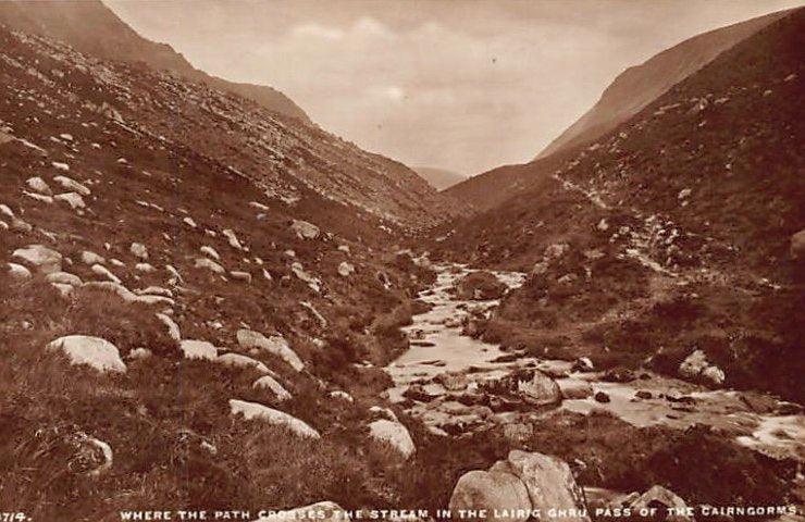 Scotland Lairig Ghru Cairngorms Vintage A4 Photo Print