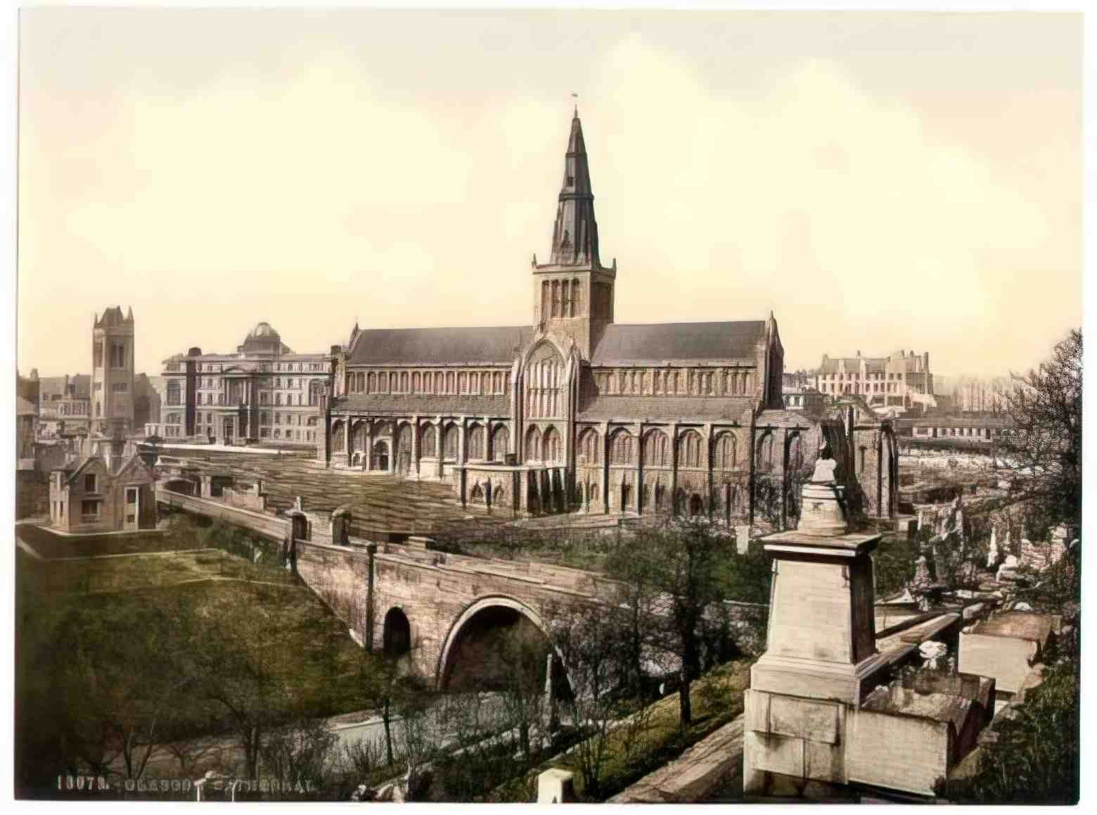 Scotland Lanarkshire Glasgow Cathedral Vintage A4 Photo Print