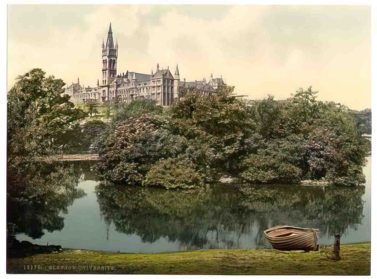 Scotland Lanarkshire Glasgow University II Vintage A4 Photo Print
