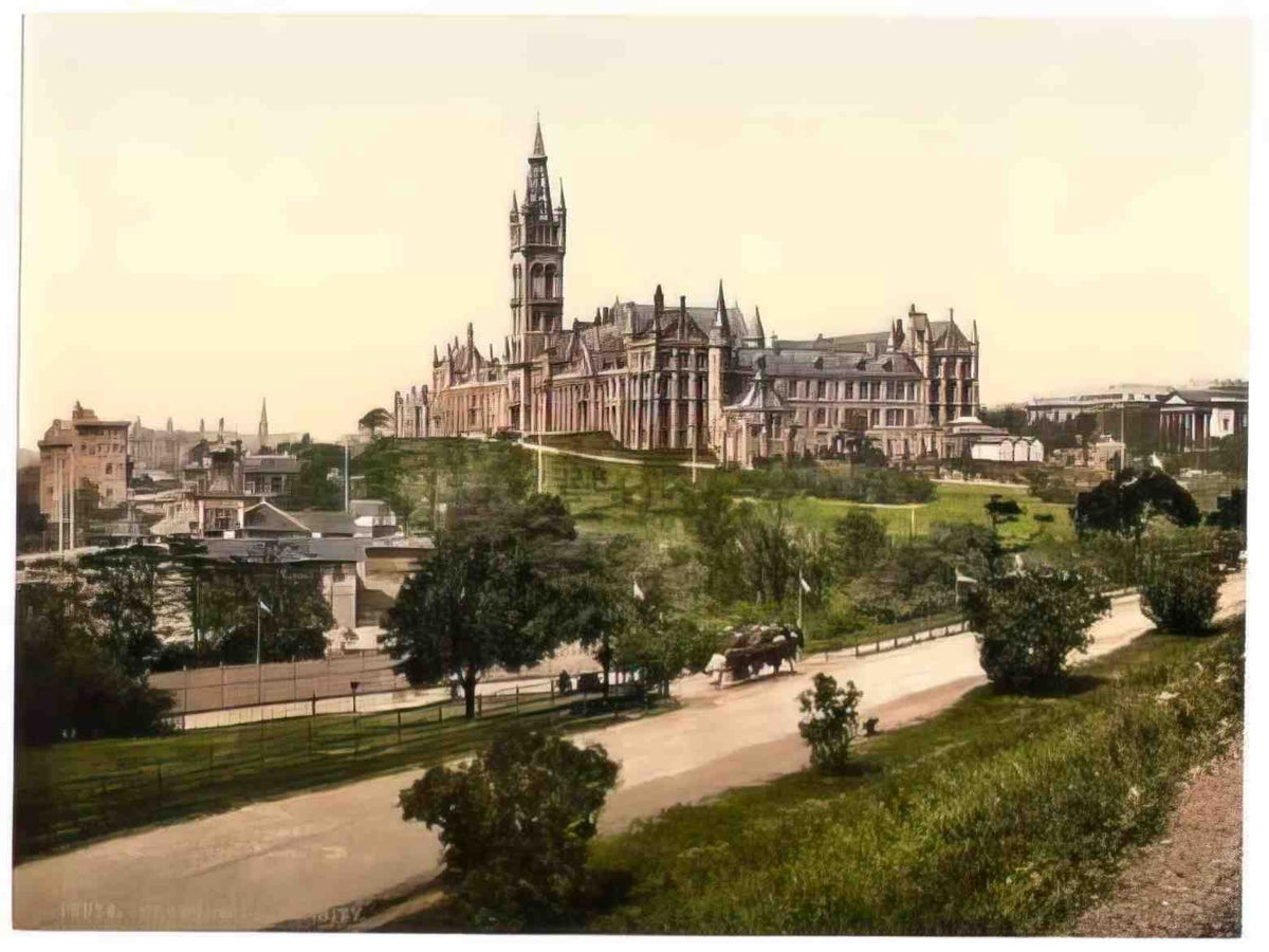 Scotland Lanarkshire Glasgow University Vintage A4 Photo Print