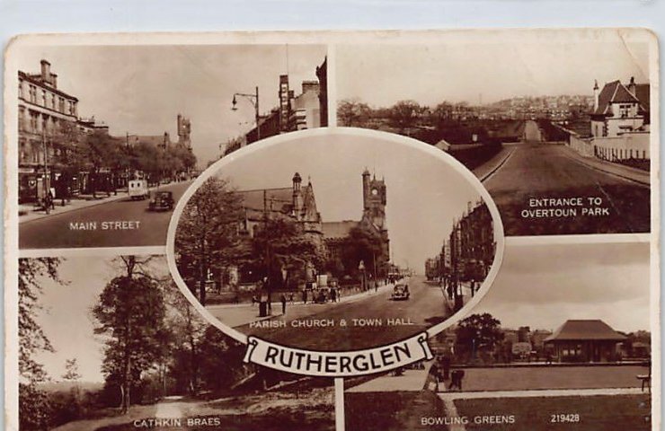 Scotland Lanarkshire Rutherglen Vintage A4 Photo Print