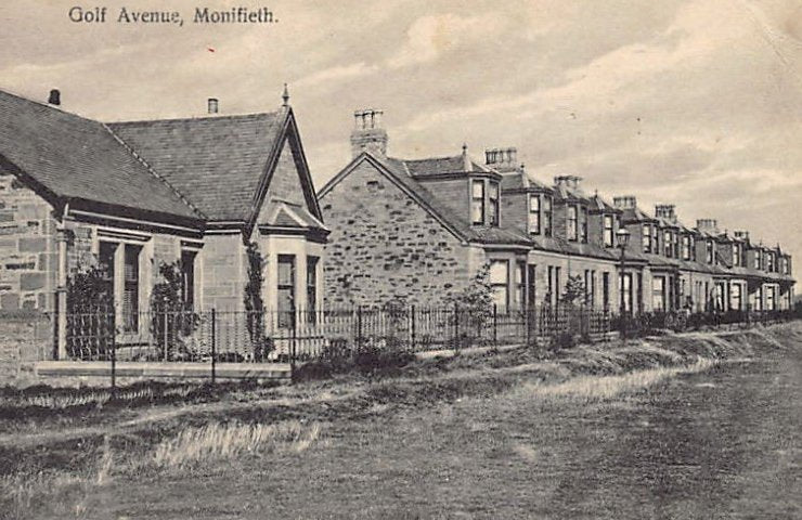 Scotland Monifieth Golf Avenue Vintage A4 Photo Print