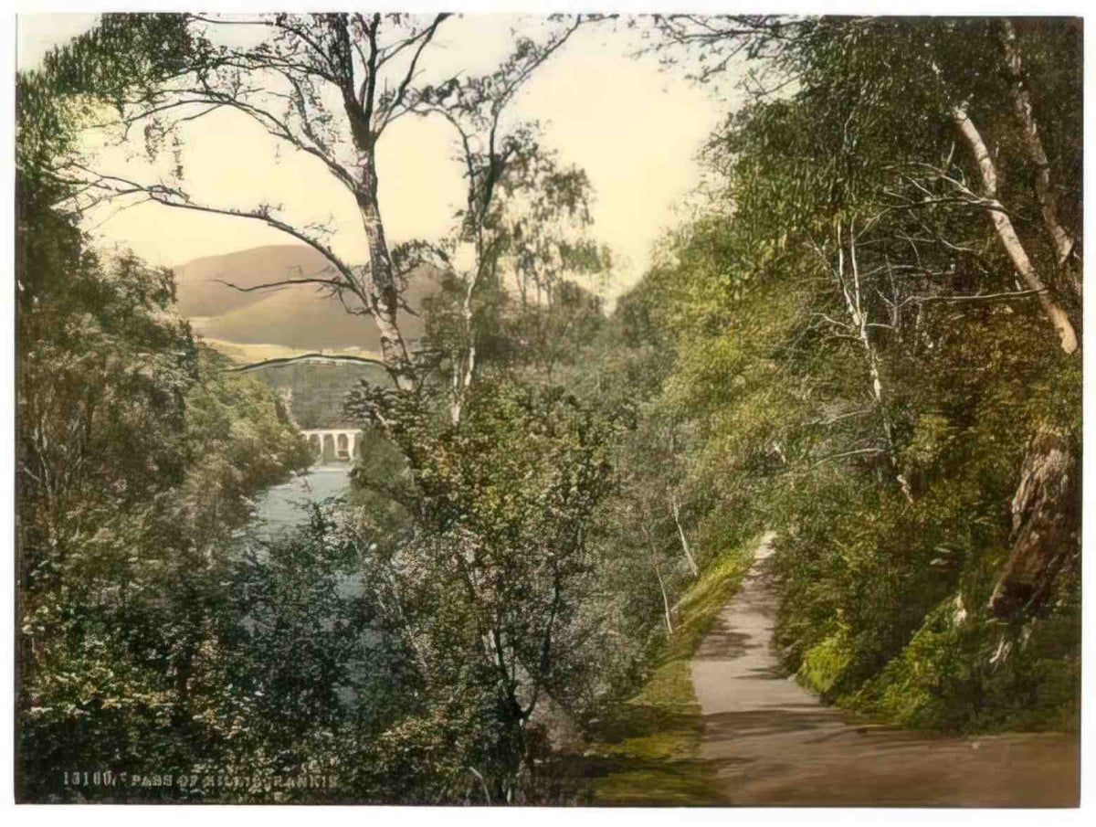 Scotland Perthshire Killicrankie Pass of Vintage A4 Photo Print