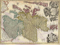 Scotland Regnum Scotiae Great Britain Uk Homann Visscher 1710 Vintage A4 Photo Print