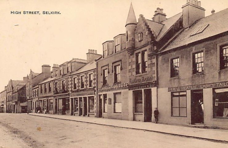 Scotland Selkirk High Street Vintage A4 Photo Print