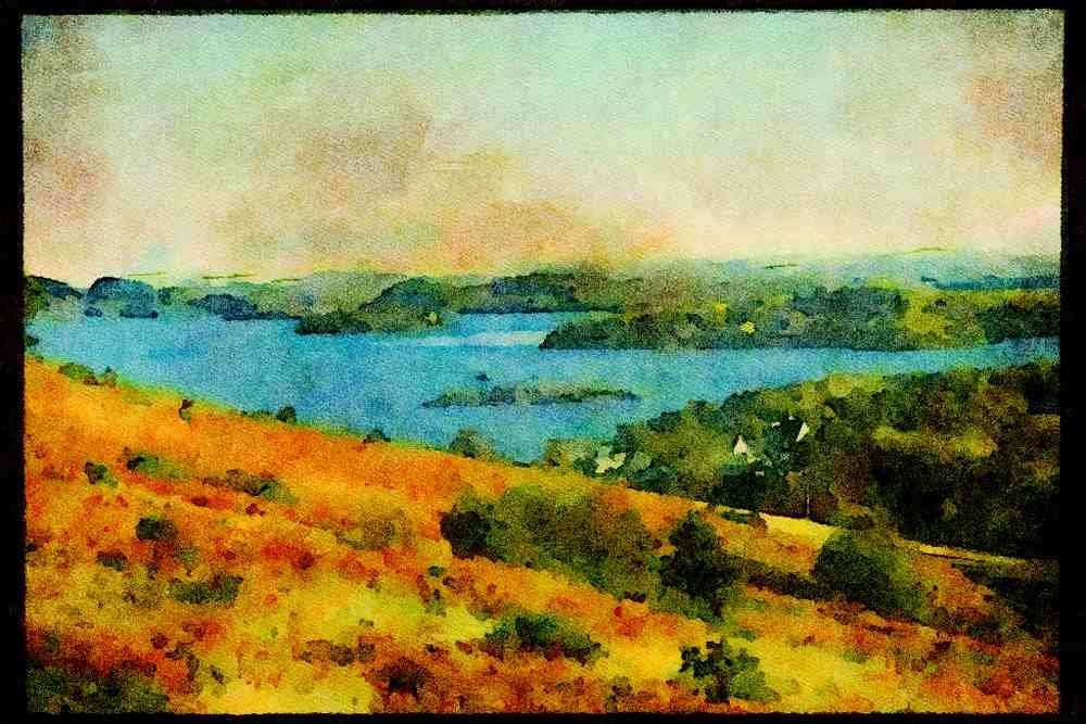 Scotland UK 231003 Loch Lomond A4 Limited Edition Watercolour Print