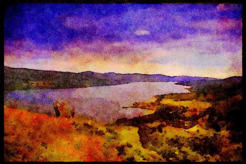 Scotland UK 231017 Inveraray And Loch Fyne A4 Limited Edition Watercolour Print