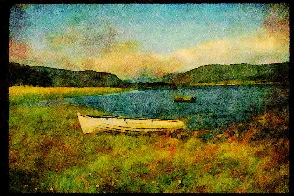 Scotland UK 231024 Upper Reaches Of River Spey A4 Limited Edition Watercolour Print
