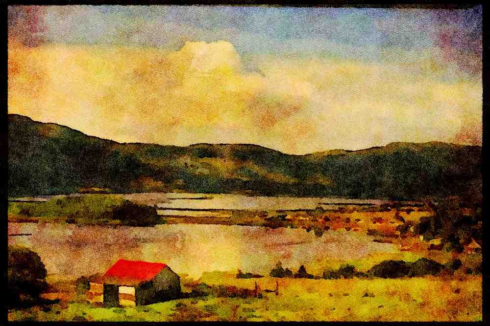 Scotland UK 231026 Loch Carron A4 Limited Edition Watercolour Print