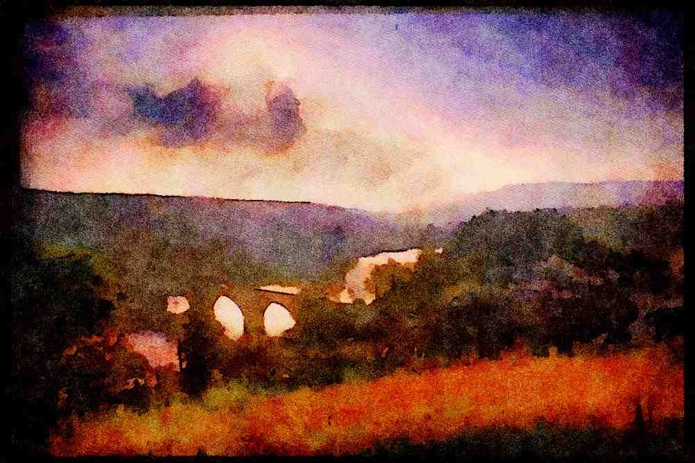 Scotland UK 231051 Dunkeld A4 Limited Edition Watercolour Print