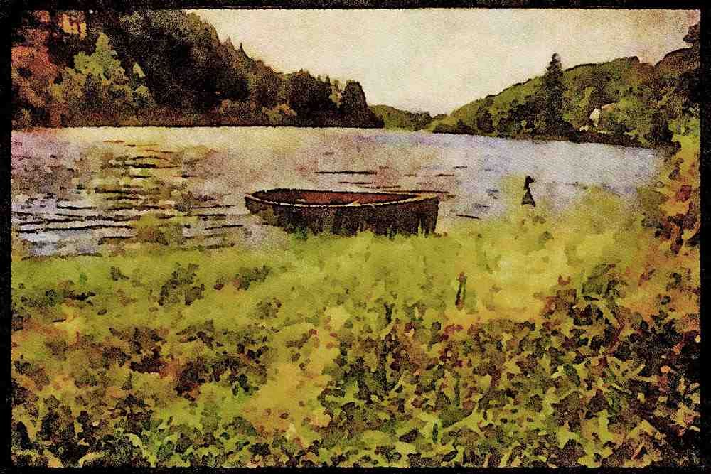 Scotland UK 231054 Loch Ard, Trossachs A4 Limited Edition Watercolour Print