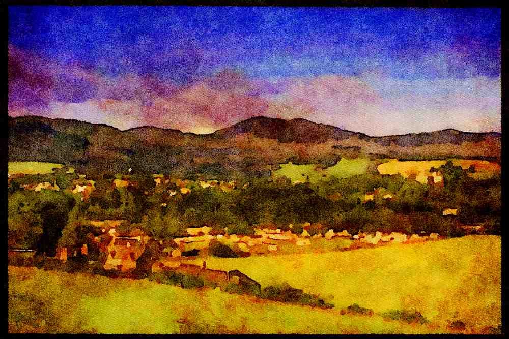 Scotland UK 231057 Pitlochry A4 Limited Edition Watercolour Print