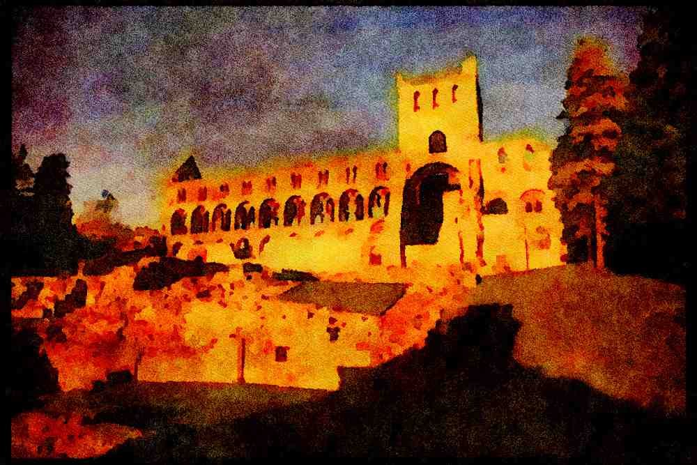 Scotland UK 231069 Jedburgh A4 Limited Edition Watercolour Print
