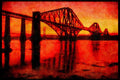 Scotland UK 231079 Forth Railway Bridge A4 Limited Edition Watercolour Print