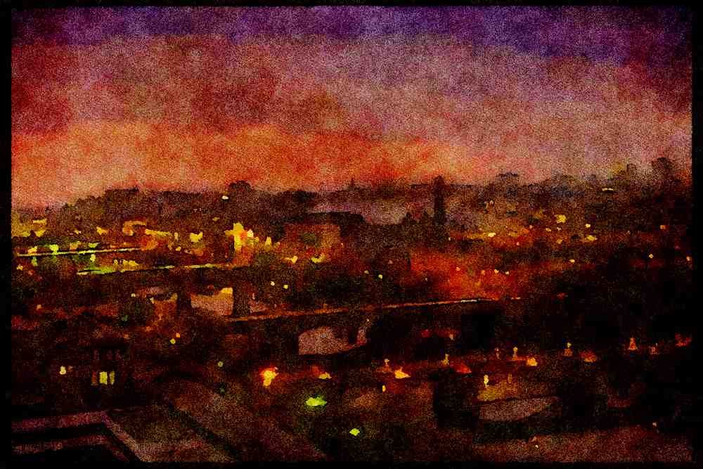 Scotland UK 231090 Glasgow, George Square A4 Limited Edition Watercolour Print