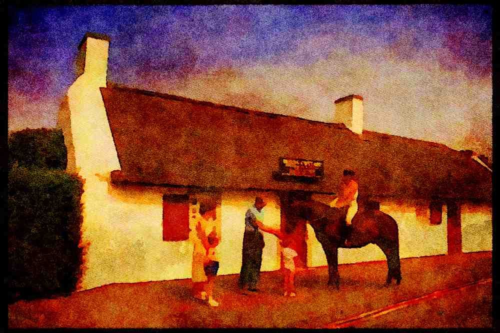 Scotland UK 231092 Burns Cottage, Alloway A4 Limited Edition Watercolour Print