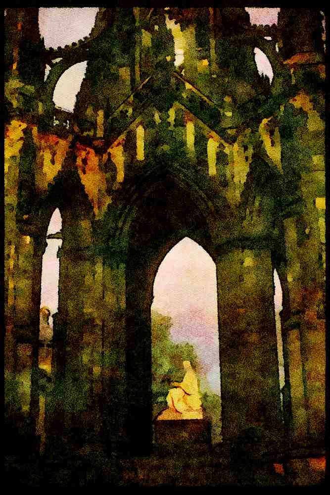 Scotland UK GB 092016 Edinburgh, The Scott Monument A4 Limited Edition Watercolour Print