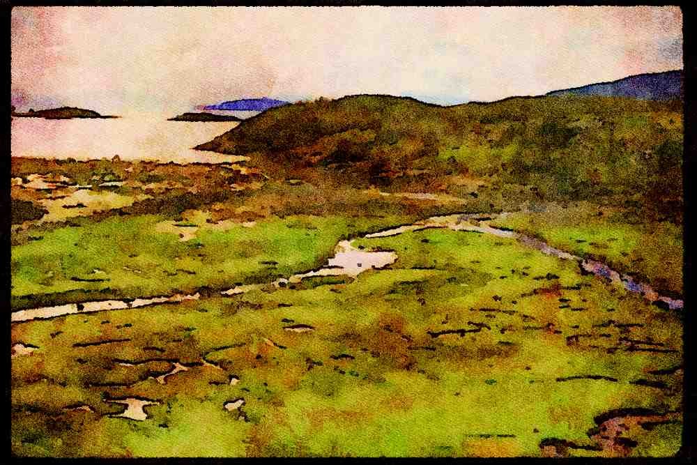 Scotland UK GB 092033 On The Route Between Kyle And Inverness A4 Limited Edition Watercolour Print