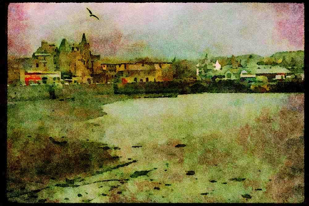 Scotland UK GB 092037 Oban A4 Limited Edition Watercolour Print