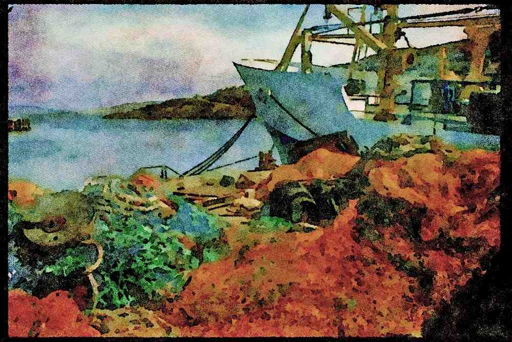 Scotland UK GB 092052 Mallaig Harbor A4 Limited Edition Watercolour Print