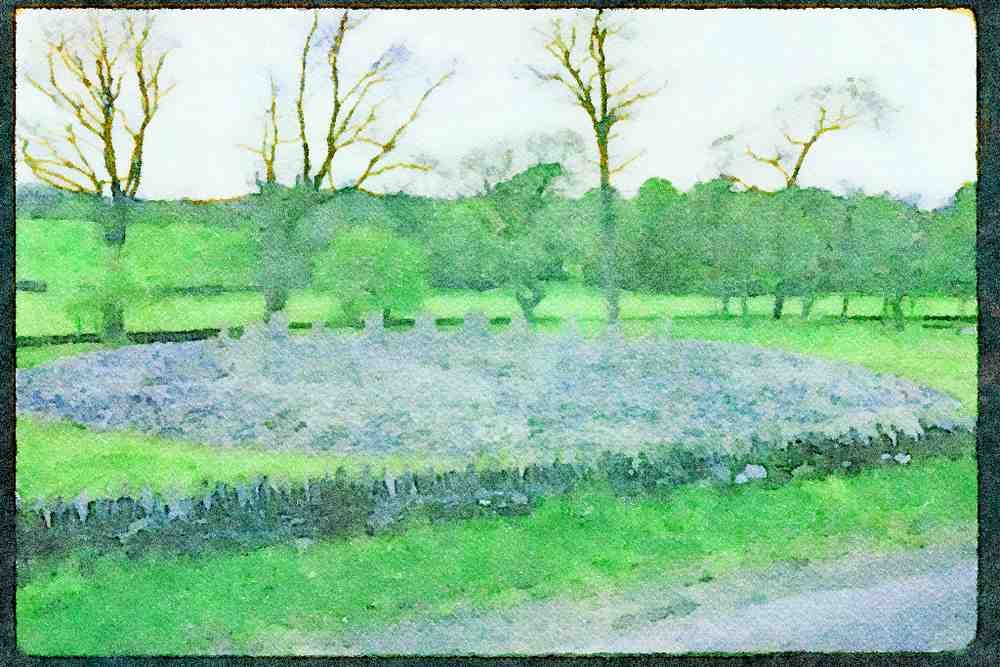 Scotland UK GB 092074 Ancient Shell Mound Temple A4 Limited Edition Watercolour Print