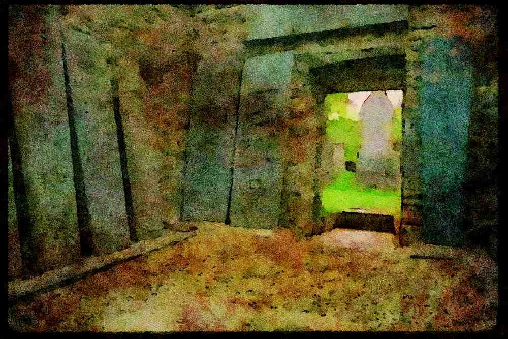 Scotland UK GB 092076 Ancient Shell Mound Temple A4 Limited Edition Watercolour Print