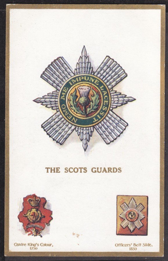 Scots Guards Badge Vintage A4 Photo Print