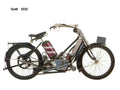 Scott 1910 motorbike A4 Photo Print