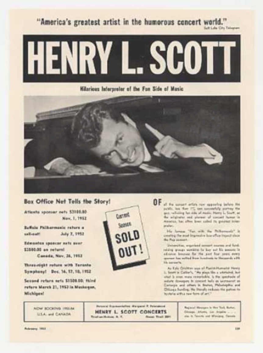 Scott Concert Dates Vintage Retro Advert Ads A4 Photo Print