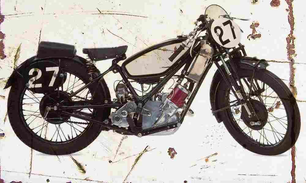 Scott TT Replica 1930 Aged Vintage A4 Photo Print