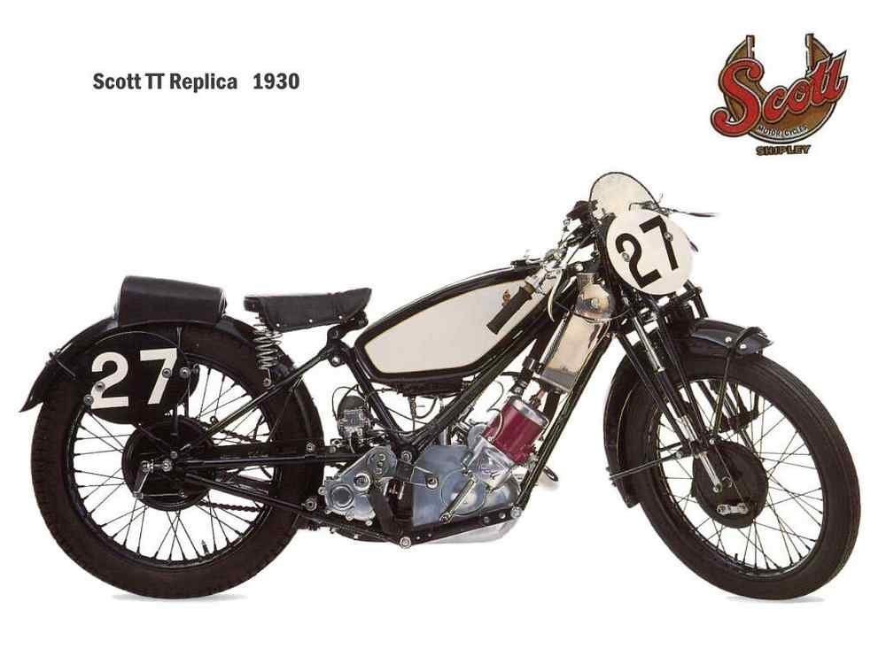 Scott TT Replica 1930 motorbike A4 Photo Print