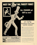 Scottsuff Towel Woman Vintage Retro Advert Ads A4 Photo Print