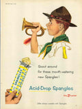 Scout Spangles Bugle 2 1950s Vintage Retro Advert Poster