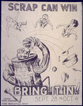 Scrap Can Win Vintage Retro Advert Poster A4 Photo Print
