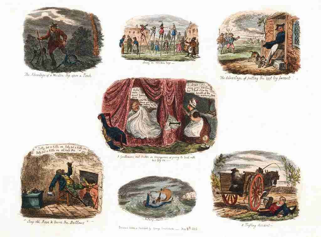 Scraps 1828 Cartoon Joke 001 Vintage A4 Photo Print