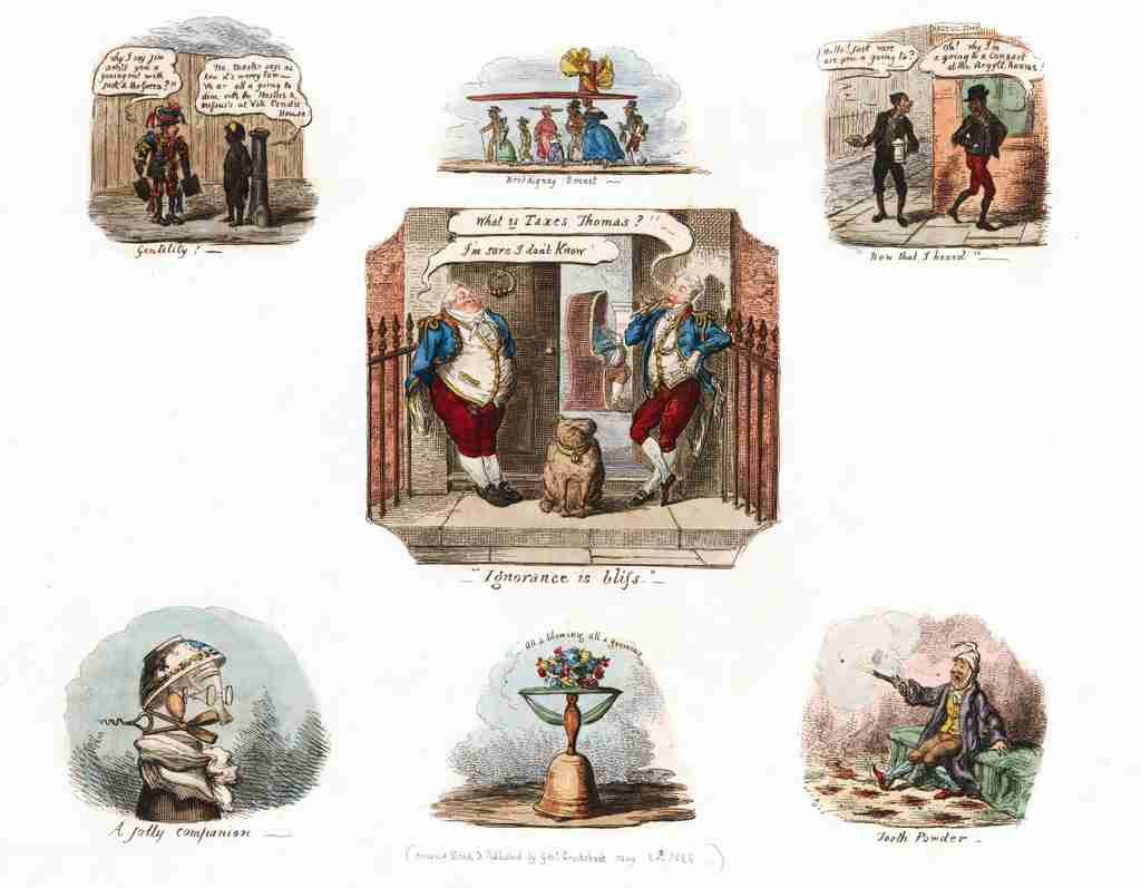 Scraps 1828c Cartoon Joke 001 Vintage A4 Photo Print