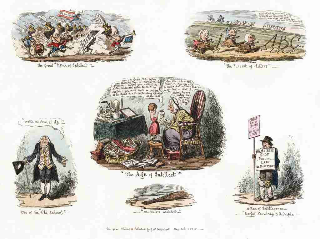 Scraps 1828f Cartoon Joke 001 Vintage A4 Photo Print