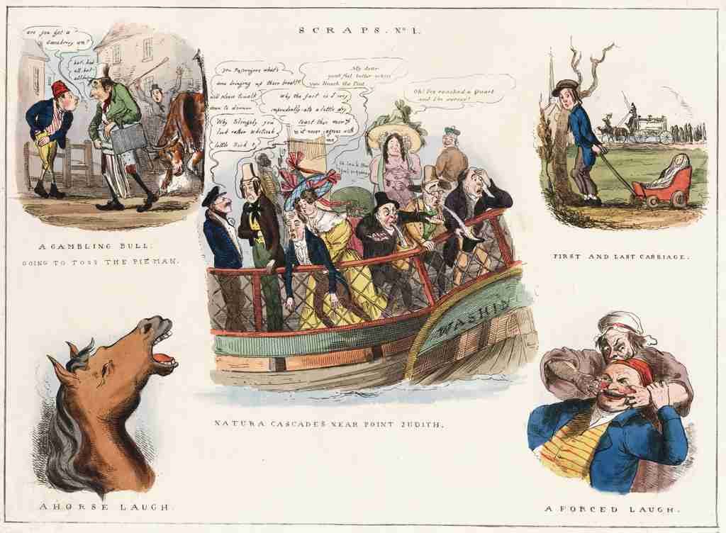 Scraps 1830a Cartoon Joke 001 Vintage A4 Photo Print