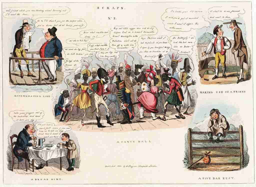 Scraps 1830b Cartoon Joke 001 Vintage A4 Photo Print