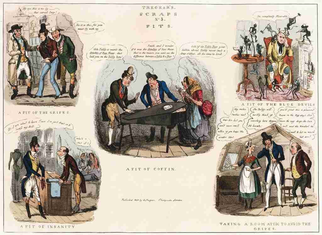 Scraps 1830c Cartoon Joke 001 Vintage A4 Photo Print