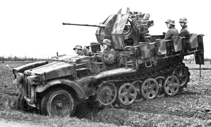Sdkfz 10 Leichter Zugkraftwagen 1t Half Track Vehicle A4 Photo Print