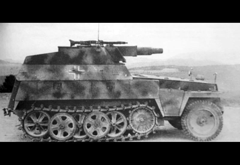 Sdkfz 250 8 Lleichter Schutzenpanerwagen Fire Support Halftrack Germany A4 Photo Print