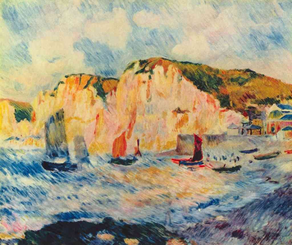 Sea And Cliffs Renoir A4 Photo Print