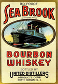 Sea Brook Bourbon Vintage Retro Advert Ads A4 Photo Print
