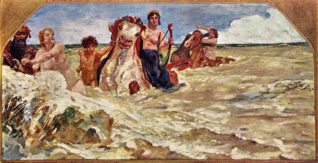 Sea Gods In The Surf Max Klinger Symbolism A4 Photo Print