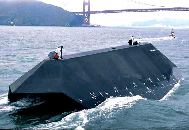 Sea Shadow Experimental Stealth Ship United States 2 A4 Photo Print