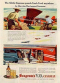 Seagrams Glider Express Vintage Retro Advert Ads A4 Photo Print