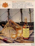 Seagrams Whiskey Chart Vintage Retro Advert Ads A4 Photo Print